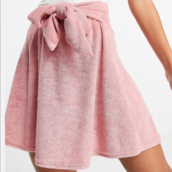 ASOS Barbie terry fluffy Bow Skirt - Picture 3 of 4